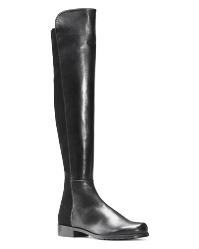 Stuart Weitzman High Boots With Round Toe And Block Heel In Schwarz