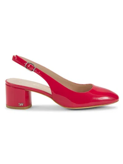 Stuart Weitzman Women's 55mm Patent Leather Pumps In Lipstick Red