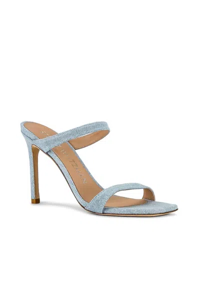 Stuart Weitzman Women's Aleena 100 Sandal In Light Vintage Denim