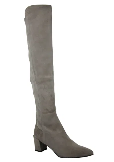 Stuart Weitzman Women's Allwayhunk Suede Over-the-knee Boot In Taupe