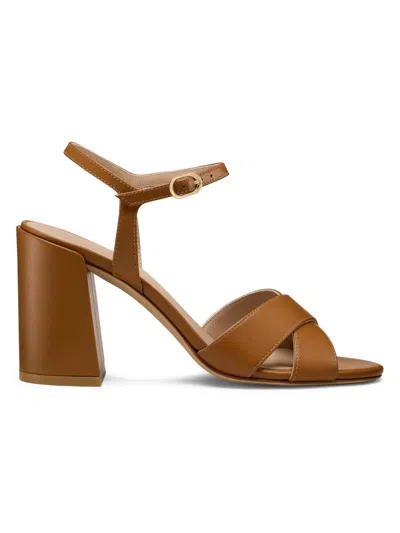 Stuart Weitzman Alyssa Criss-cross Sandals In Animal Print