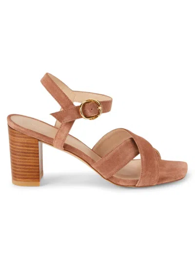 Stuart Weitzman Women's Analeigh Leather Sandals In Cappuccino