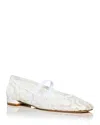 Stuart Weitzman Women's Arabella Ballet Flats In White