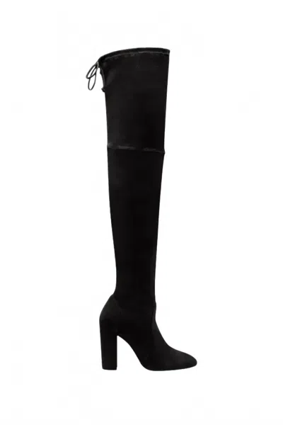 Stuart Weitzman Women's Ariana 100 City Suede Over The Knee Boot In Black
