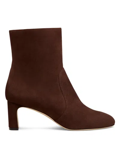 Stuart Weitzman Women's Babette 60mm Suede Ankle Boots In Brown