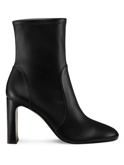 Stuart Weitzman Women's Babette 85mm Leather Booties In Black