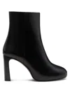 Stuart Weitzman 90mm Babette Leather Platform Booties In Multi