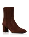 Stuart Weitzman Women's Miranda Zip Bootie 60 In Brown