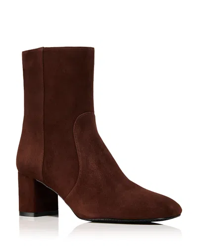 Stuart Weitzman Women's Miranda Zip Bootie 60 In Brown