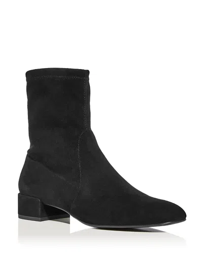 Stuart Weitzman Women's Bacari Suede Ankle Boots In Black