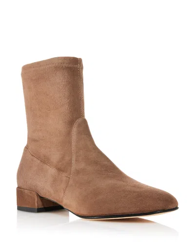 Stuart Weitzman Women's Bacari Suede Ankle Boots In Brown