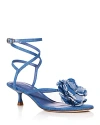 Stuart Weitzman Women's Belize 50 Ankle Wrap Embellished Sandals In Washed