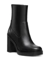 Stuart Weitzman Women's Bethenny 80 Block Heel Booties In Black