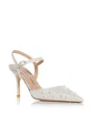Stuart Weitzman Bliss Pointed Toe Pump In White
