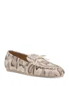 Stuart Weitzman Britt Bow Loafer In White