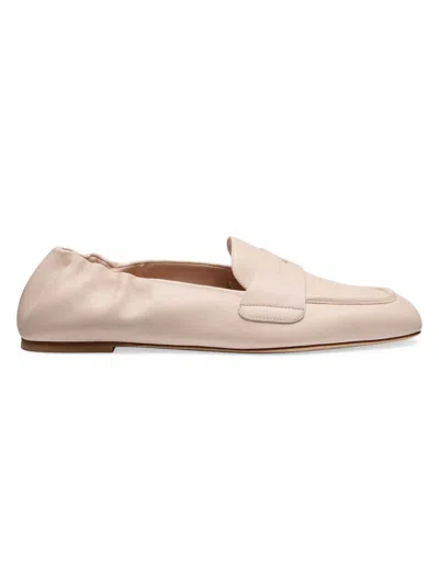STUART WEITZMAN WOMEN'S BRYANT LEATHER PENNY LOAFERS