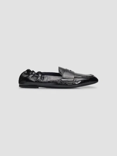 Stuart Weitzman Women's Bryant Leather Penny Loafers In Black