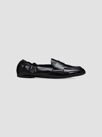 Stuart Weitzman Women's Bryant Leather Penny Loafers In Black