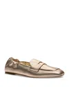 Stuart Weitzman Bryant Metallic Leather Penny Loafers In Multi