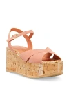 Stuart Weitzman Women's Carmen Mini Wedge Sandals In Terracotta