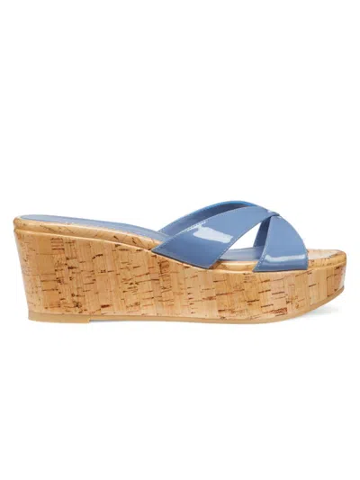 STUART WEITZMAN WOMEN'S CARMEN PLATFORM SLIDES