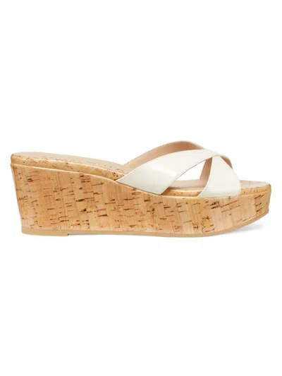 Stuart Weitzman Women's Carmen Platform Slides In Seashell