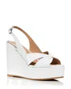 Stuart Weitzman Women's Carmen Wedge Platform Sandals In White