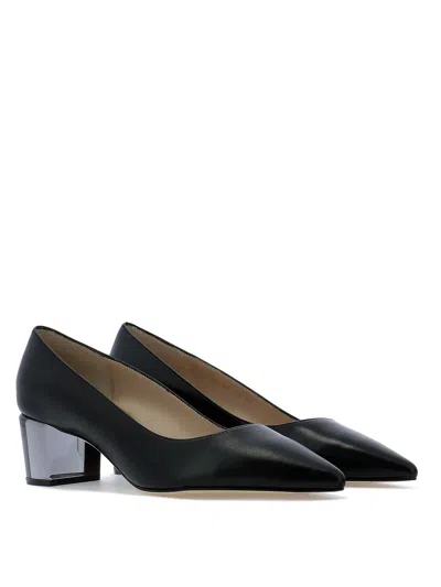 Pre-owned Stuart Weitzman Women Carole Leather Pumps 50mm 5 6.5 7.5 8 8.5 In Black