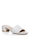 Stuart Weitzman Women's Cayman 35 Block Slide Sandals In White