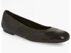 Stuart Weitzman Women's Classic Leather Ballet Flats In Black In Black