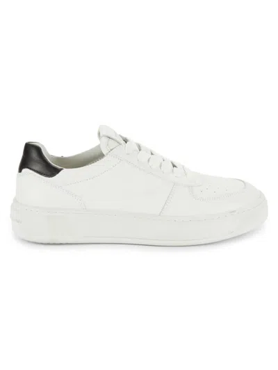 Stuart Weitzman Courtside Sneaker In White Black