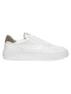 Stuart Weitzman Courtside Sneaker In White Leopard