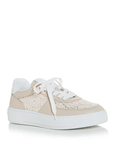 Stuart Weitzman Women's Courtside Low Top Sneakers In Linen
