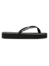 Stuart Weitzman Toe Strap Sandals In Black