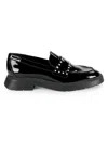 Stuart Weitzman Darcy Patent Loafer In Black