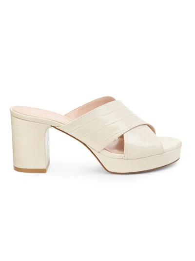 Stuart Weitzman Women's Dayna 80mm Leather Platform Sandals In Neutral