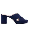 Stuart Weitzman Dayna Platform Sandal In Blue