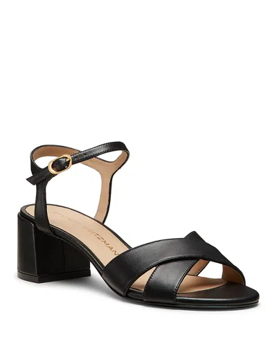 Stuart Weitzman Women's Dayna Block 50 Sandals In Black