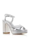 Stuart Weitzman Dayna Platform Sandal In Silver