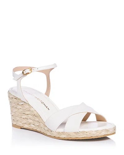 STUART WEITZMAN WOMEN'S DAYNA ESPADRILLE WEDGE SANDALS
