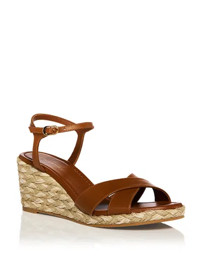 Stuart Weitzman Women's Dayna Espadrille Wedge Sandals In Red