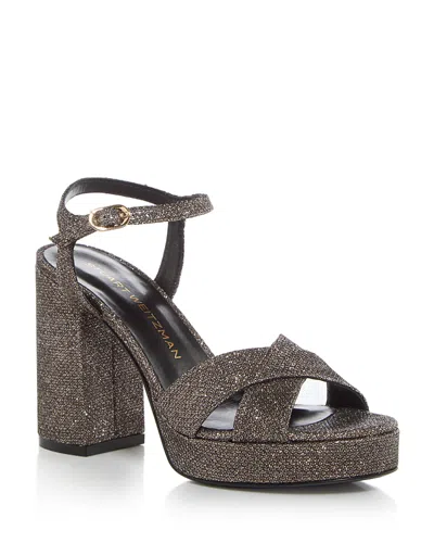 Stuart Weitzman Women's Dayna Crisscross Platform Sandals In New Pyrite