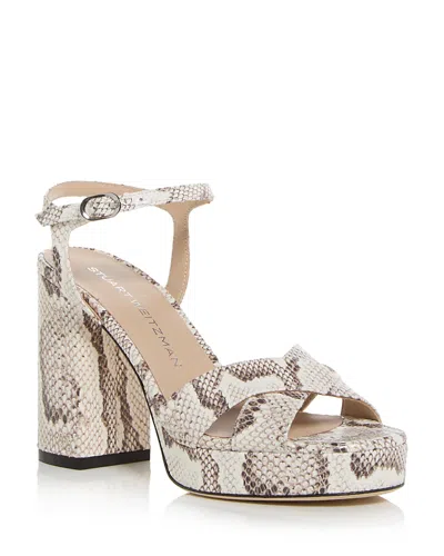 Stuart Weitzman Dayna Platform Sandal In Animal Print
