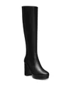 Stuart Weitzman Dayna Platform Boot In Black Leather