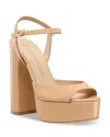 Stuart Weitzman Dayna Boost Platform Sandals In Brown