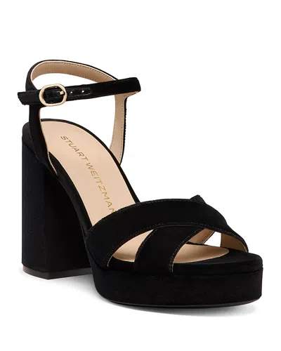 Stuart Weitzman Women's Dayna Platform Sandals In Black