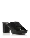 Stuart Weitzman Women's Dyna Platform Sandals In Black