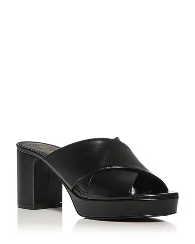 Stuart Weitzman Women's Dyna Platform Sandals In Black
