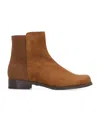 Stuart Weitzman Women's Easyon Reserve Suede Neoprene Ankle Boots In Cappuccino In Brown