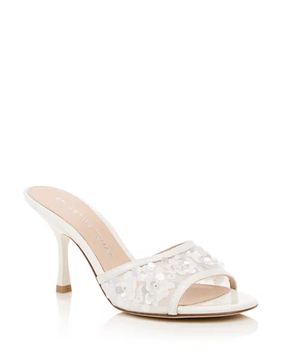 Stuart Weitzman Women's Embellished Slide Sandals In White